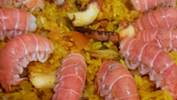 Paella fácil de frutos do mar