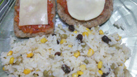 Hambúrguer de aveia vegetariano