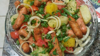 linguiça de frango ao forno