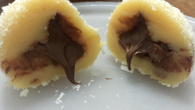 Beijinho de leite ninho com recheio de nutella