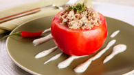 Tomates recheados com atum