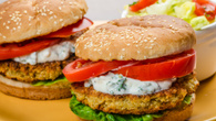Hambúrguer vegetariano de soja com aveia