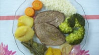 Picanha de forno com legumes