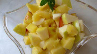Salada de manga e maçã