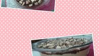 Mousse de maracujá com cobertura de chocolate com bolacha waffer
