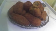 Croquetes de sobras de arroz e carne moída