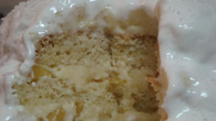 Bolo gelado de pêssego