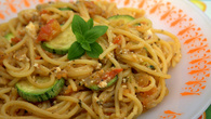 Macarronada com abobrinha