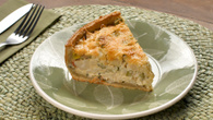 Torta de palmito com requeijão
