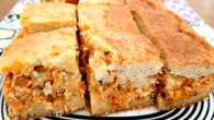 Torta de sobra de peixe