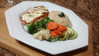 Frango à parmegiana fitness