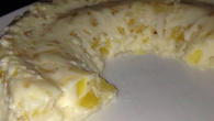 Sobremesa gelada de abacaxi