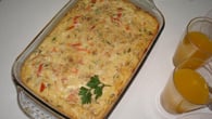 Torta de arroz com atum