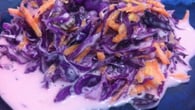 Salada de repolho roxo com maionese light
