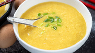 Caldo de batata e frango