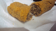 Croquete de carne com requeijão