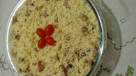 Arroz cremoso com calabresa