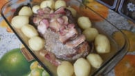 Peito bovino na pressão e gratinado