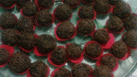 Brigadeiro de batata doce com chocolate