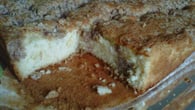 Cuca com farofa de canela