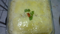 Escondidinho de macaxeira com carne  de sol