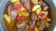 Sopa de frango com batata