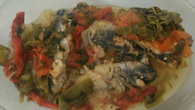 Sardinha de panela de pressão (simples)