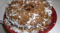 Bolo de chocolate com coco