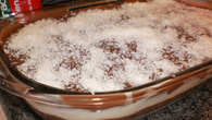 Pudim assado de pão francês