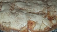 Torta de maçã e banana com canela