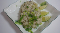 Risoto com funghi e gorgonzola