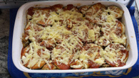 Berinjela com atum ao forno