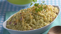 Arroz com presunto e parmesão