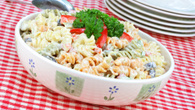 Salada de macarrão com maionese simples