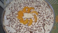 Torta de creme com chocolate