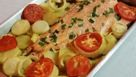 Salmão no forno