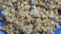 Macarrão a bolonhesa com queijo