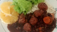 Feijoada vegetariana saborosa
