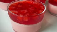 Gelatina com morango