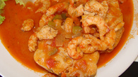 Moqueca de cação com camarão da Tiada