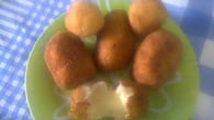 Bolinho de queijo com massa de batata