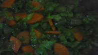 Salada simples com vagem