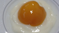 Ovo frito doce (pêssego)