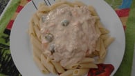 Macarrão ao molho de atum - rápido e saboroso