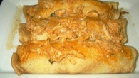 Panquecas de frango com mussarela