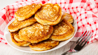 Panqueca americana salgada de queijo Minas