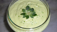 Mousse de abacate com limão