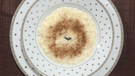 Mingau de arroz cremoso