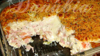 Torta de queijo e presunto