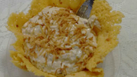Patê de ricota ao crocante de coco